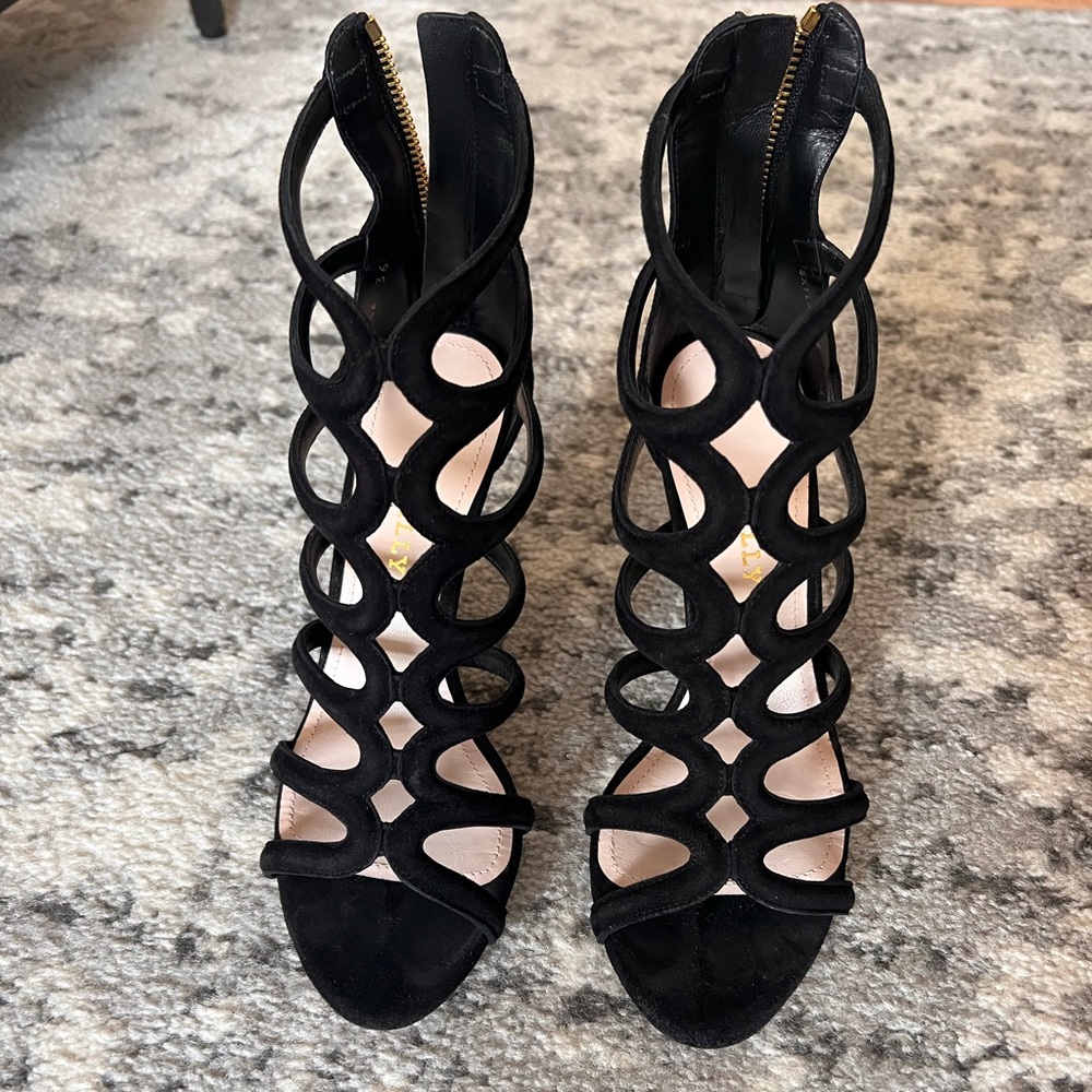 Bally NWOB black suede sandals. Size 36 - Picture 3 of 7